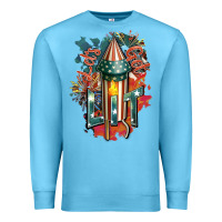 Ocean Blue Let's get lit Premium Sweatshirt - FaDigitalArtStudio