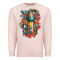 Pale Pink Let's get lit Premium Sweatshirt - FaDigitalArtStudio