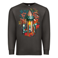 Smoke Let's get lit Premium Sweatshirt - FaDigitalArtStudio