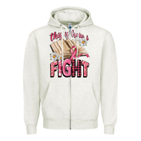 Oatmeal Heather this is how i fight Zipper Hoodie - CowGirlArtShop