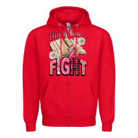 Red this is how i fight Zipper Hoodie - CowGirlArtShop