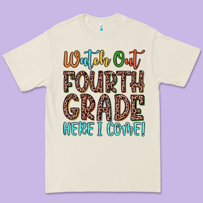 Watch Out Fourth Grade Here I Come! Premium Tee Designed By Jahusdesignshop