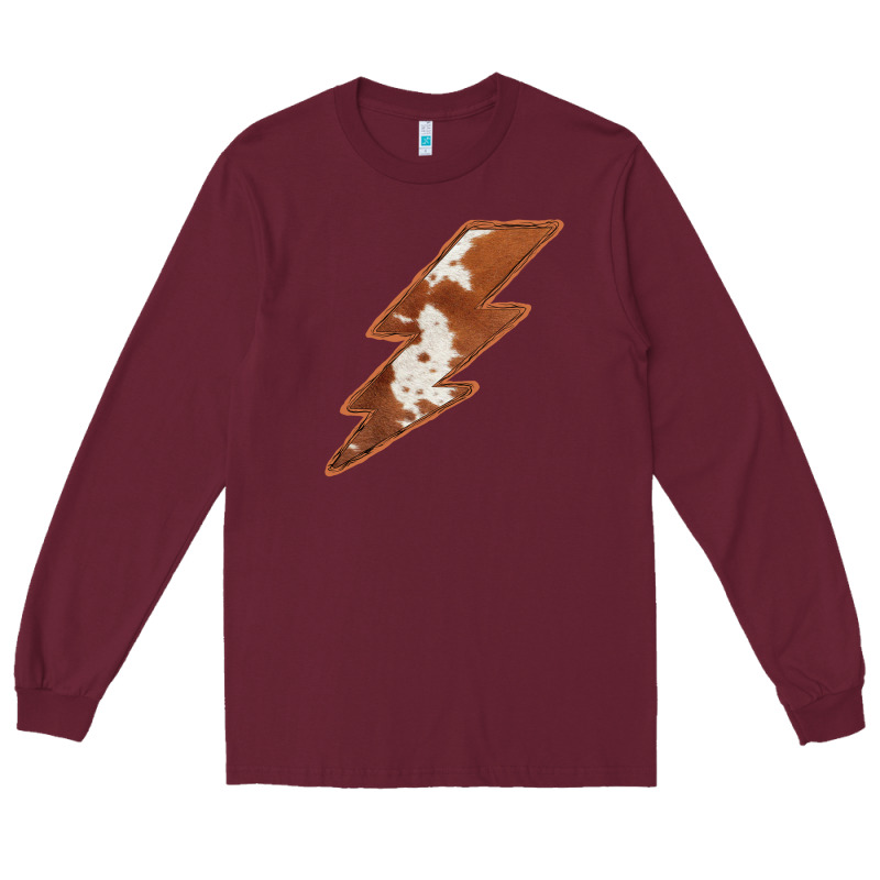 Cowhide Patterned Lightning Long Sleeve Tee by Bettercallsaul | Teevron
