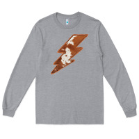 Heather Grey Cowhide Patterned Lightning Long Sleeve Tee - Bettercallsaul