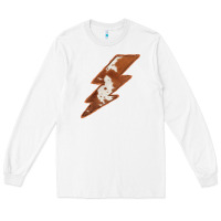 White Cowhide Patterned Lightning Long Sleeve Tee - Bettercallsaul