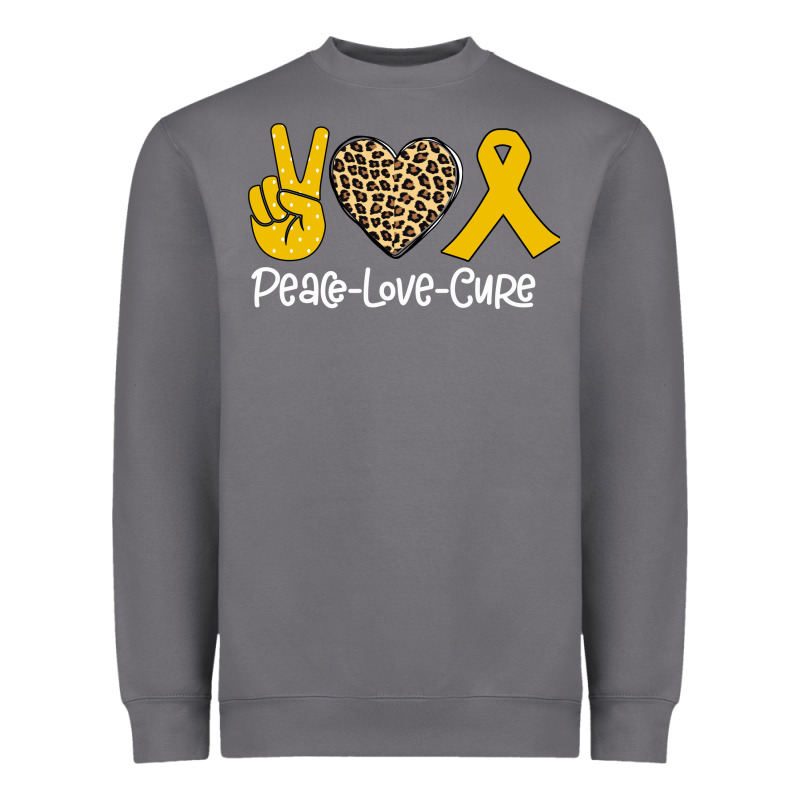 Peace Love Cure Heavyweight Sweatshirt by Bettercallsaul | Teevron