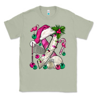 Matcha Pink Christmas Breast Cancer Ribbon Volleyball Classic Tee - BundleAndBundleShop