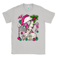 Moon Dust Pink Christmas Breast Cancer Ribbon Volleyball Classic Tee - BundleAndBundleShop