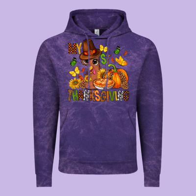 My First Thanksgiving Bbs Vintage Hoodie Designed By Bundleandbundleshop