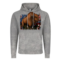 Cloud Rock American Bison Vintage Hoodie - Jasminsmagicworld