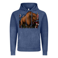 Vintage Denim American Bison Vintage Hoodie - Jasminsmagicworld