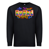 Black Equal rights Premium Sweatshirt - FaDigitalArtStudio