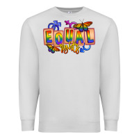 Dove Grey Equal rights Premium Sweatshirt - FaDigitalArtStudio