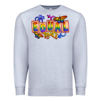 Heather Grey Equal rights Premium Sweatshirt - FaDigitalArtStudio