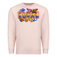 Pale Pink Equal rights Premium Sweatshirt - FaDigitalArtStudio