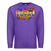 Purple Equal rights Premium Sweatshirt - FaDigitalArtStudio