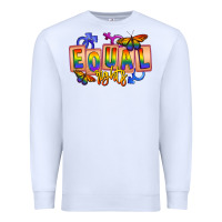 White Equal rights Premium Sweatshirt - FaDigitalArtStudio