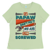 Matcha if papaw can't fix it we are all screwed Ladies Tee - Jasminsmagicworld
