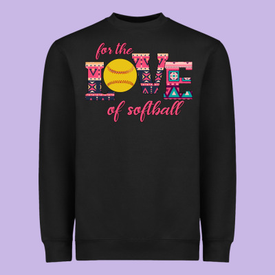 For The Love Of Softball Heavyweight Sweatshirt Designed By Bettercallsaul