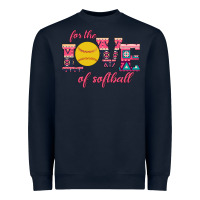 Navy For The Love Of Softball Heavyweight Sweatshirt - Bettercallsaul