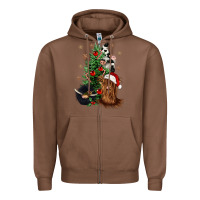 Chestnut heifer cow gnomies christmas tree Zipper Hoodie - CowGirlArtShop