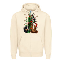 Sandshell heifer cow gnomies christmas tree Zipper Hoodie - CowGirlArtShop