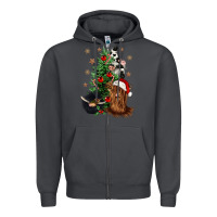 Smoke heifer cow gnomies christmas tree Zipper Hoodie - CowGirlArtShop
