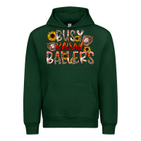 Forest Green Busy Raising Ballers Urban Hoodie - CowhideDigitalArt