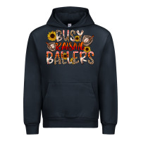 Navy Busy Raising Ballers Urban Hoodie - CowhideDigitalArt