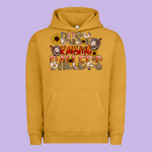 Busy Raising Ballers Urban Hoodie Designed By Cowhidedigitalart