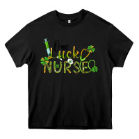 Black one lucky nurse Heavy Core Tee - BarkalooDesign