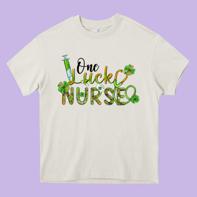 One Lucky Nurse Heavy Core Tee Designed By Barkaloodesign
