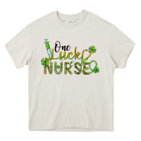 Cream one lucky nurse Heavy Core Tee - BarkalooDesign
