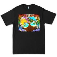 Black coconut drink with sunglasses Premium Tee - Jasminsmagicworld