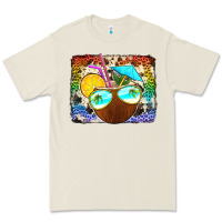 Bone coconut drink with sunglasses Premium Tee - Jasminsmagicworld