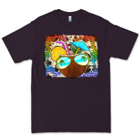 Plum coconut drink with sunglasses Premium Tee - Jasminsmagicworld