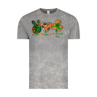 Cloud Rock Peace Love St.Patrick's Day Vintage Tee - BundleAndBundleShop