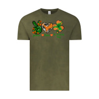 Vintage Olive Peace Love St.Patrick's Day Vintage Tee - BundleAndBundleShop