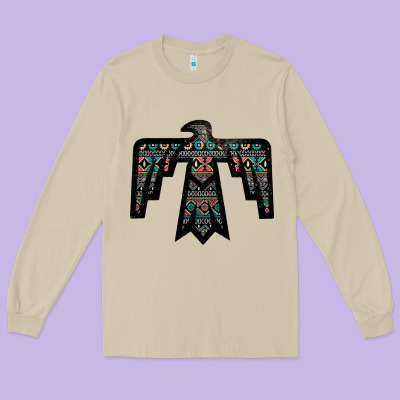 Black Aztec Thunderbird Long Sleeve Tee Designed By Bettercallsaul