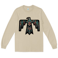 Mushroom Black Aztec Thunderbird Long Sleeve Tee - Bettercallsaul