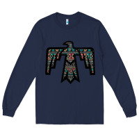 Navy Black Aztec Thunderbird Long Sleeve Tee - Bettercallsaul