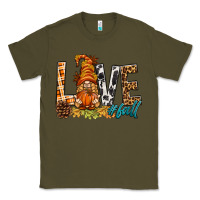 Army Green Love Fall Gnome Classic Tee - BundleAndBundleShop