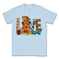 Dusty Blue Love Fall Gnome Classic Tee - BundleAndBundleShop