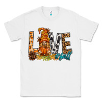 White Love Fall Gnome Classic Tee - BundleAndBundleShop