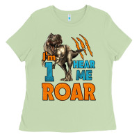 Matcha i'm one hear me roar dinosaur birthday Ladies Tee - LillyAllenDesigns