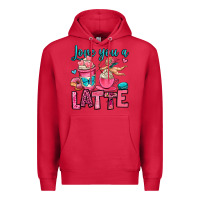 Cardinal love you a latte Premium Hoodie - OliviaCreatesArt