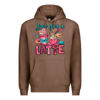 Chestnut love you a latte Premium Hoodie - OliviaCreatesArt