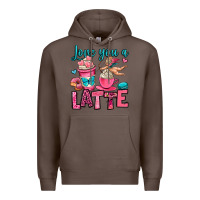 Coffee love you a latte Premium Hoodie - OliviaCreatesArt