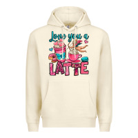 Sandshell love you a latte Premium Hoodie - OliviaCreatesArt