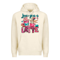 Tofu love you a latte Premium Hoodie - OliviaCreatesArt